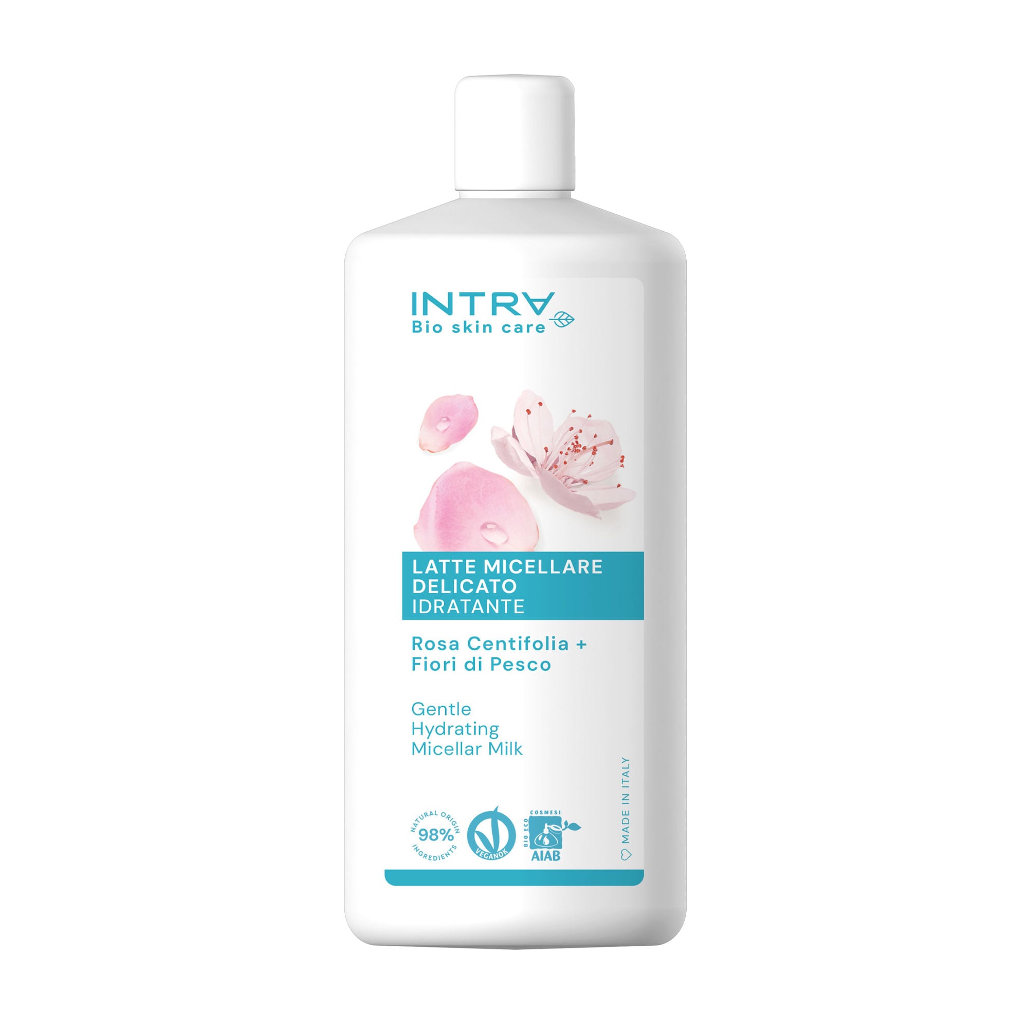 Міцелярне молочко Intra Centifolia Rose &amp; Peach Flowers Зволожувальне, для всіх типів обличчя, 200 мл